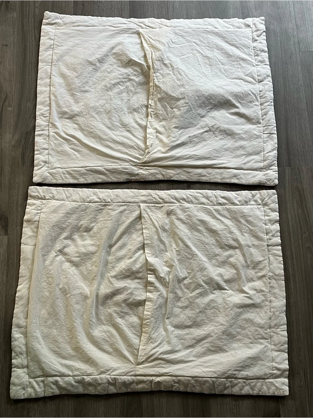 Vintage Set of 2 Quilted Pillow Shams in Green & Berry Tones- JC Penney Home